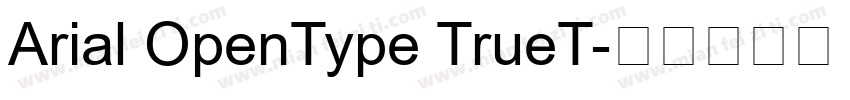 Arial OpenType TrueT字体转换
